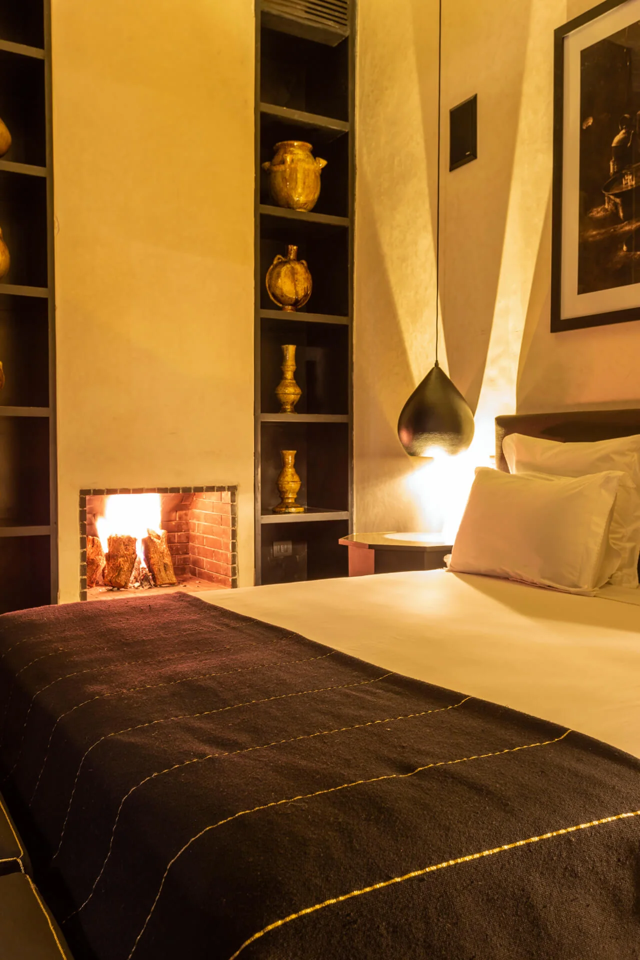 Suite Habiba, junto a la chimenea