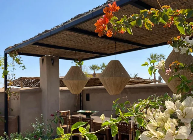 La terraza en la azotea · Riad Tajania